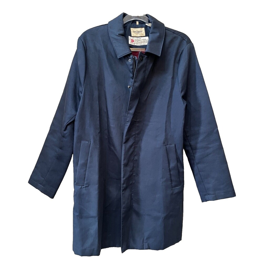 RARE Levi's Made & Crafted x British Millerain Waxed Navy Jacket Collab Womens S